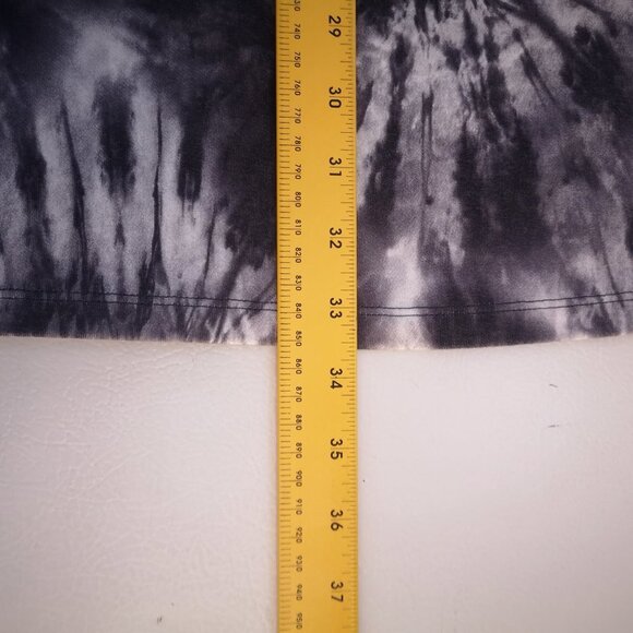 Gaiam Ladies Size Small Sleeveless Black Grey & White Tie Dye Pattern Dress - Picture 7 of 7